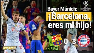 👀 ¡¡¡LO TIENE DE HIJO EN EL CAMP NOU!!! FC BARCELONA 0 - 3 BAYERN MÚNICH ⚽⚽⚽. MIRA TODOS LOS GOLES