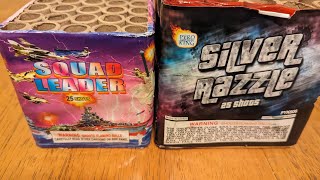 Squad Leader & Silver Razzle 25 Shot 200 Gram  Fireworks