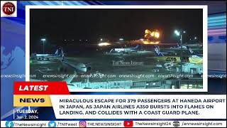 🔴 Miraculous Escape for 379 Passengers at Japan Airport; 5 Coast Guard Members Killed