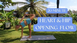 20 min Vinyasa Flow Yoga - Heart and Hip Opening