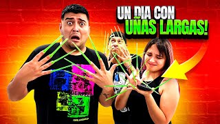 1 DÍA CON UÑAS EXTREMADAMENTE LARGAS !