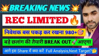 Rec ltd share latest news🔥rec share💥rec ltd#recshare