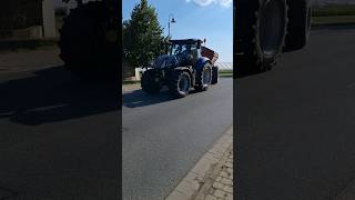 New Holland T7.225 mit Bredal Kalkstreuer #newholland #viralvideo