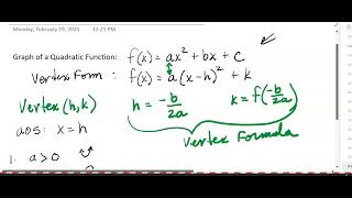 3.1.l Graph of a Quadratic Function