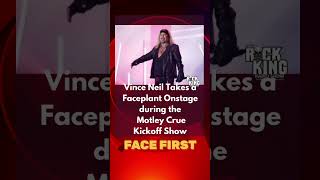 Vince Neil Shocking Fall at Motley Crue Show!