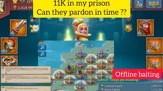 100 % F2P Rally Trap baited 11k Lead & migrated, can they pardon in time ? Lords Mobile