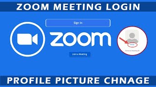 Zoom App Meeting Login and Profile Picture Change in PC (2020)