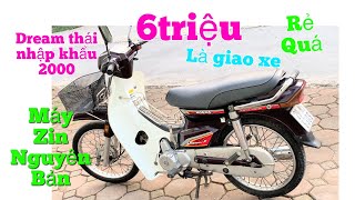 Dream Thái Honda Nhật năm 2000 nguyên bản máy zin ,giá thanh lý chỉ từ 6triệu là giao xe ,giấy tờ đủ