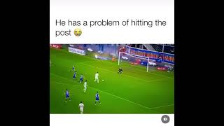 He has a problem hitting the post 😭