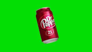 Dr Pepper Drink | Green Screen Background