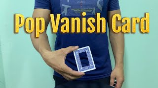 Pop vanish Card Magic Gimmick