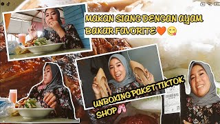 MAKAN SIANG DI WARUNG PINGGIR JALAN  DENGAN PAKSU MENUNYA AYAM BAKAR,, NYUMMY