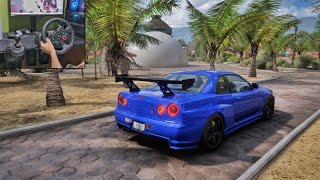 800HP Nissan Skyline R34 GTR - Forza Horizon 5 | Logitech g29 + Shifter Gameplay