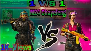 THIS PLAYER IS REAL M24 KING | ONE VS ONE TDM M24 CHALLENGE MATCH | PUBG MOBILE#santoshlovesk