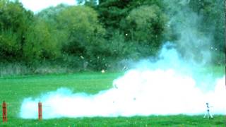 SLOW MOTION Pumpkin with Flash Powder Charge 5000fps