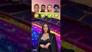 Ronaldo vs Mbappe vs messi vs ishowspeed - 🤩😈georgina asks