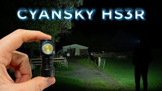 Cyansky HS3R Review, 1100 Lumens, USB C, Mini Right Angle Flashlight, White & Red LEDs