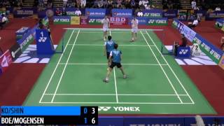 QF - MD - M.BOE / C.MOGENSEN vs KO S.H. / SHIN B.C. - 2014 India Badminton Open (F 2-4)