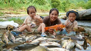 harvest a giant fish pond and sell it at the market with his sick little daughter