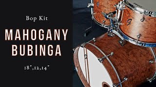 DEMO - Groove Drum Co. Mahogany Bubinga Kit 18,12,14"