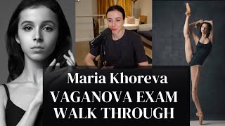 Analysing Maria Khoreva Graduation Exam Vaganova