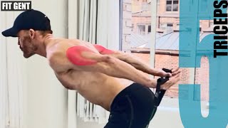 5 RESISTANCE BAND TRICEPS EXERCISES AND WHAT PART OF THE TRICEPS THEY TARGET - NO ATTACHING