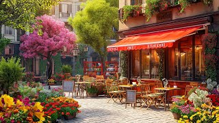 Outdoor Coffee Shop Ambiance ☕ Relaxing Jazz Bossa Nova for Study and Working Italian Coffee Music