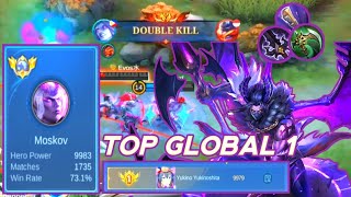 Mobile Legends - Hard Game Top Global 1 MOSKOV | Livestream 2024 | No Edit