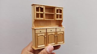 Como hacer muebles miniatura con palitos de helado