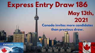 Express Entry Draw 186 | 2021| More candidates invited