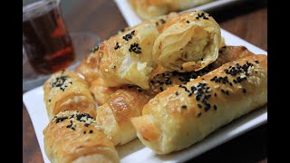 BU BÖREĞİ YEMEYE DOYAMAYACAKSINIZ! PEYNİRLİ KEREVİZ SAPLI RULO BÖREK - YEMEK SİTESİ