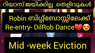 Riyas is not going to win!! Proof here!!  Robin Re-entry! Mid-week eviction  #biggbossmalayalam