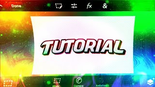 COMO HACER TEXTO 3D EN ANDROID [TUTORIAL]