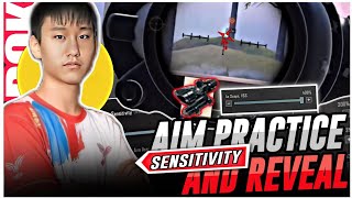 DOK PUBG M416 BURST PRACTICE AND SENSITIVITY REVEAL😱 | 4MV DOK NEW SENSITIVITY 2024 | 5 FINGER+GYRO