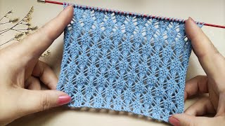 Lace Checker Stitch | Ajour-Schachbrettmuster stricken | Punto Scacchiera | Point de Damier Ajouré