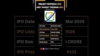 Trust Fintech IPO | GMP 40%