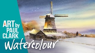 How to Paint a Windmill in Watercolour