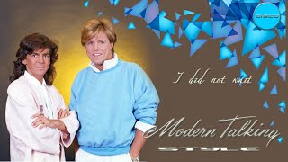 Modern Talking style - I did not wait ( Hadab cats )