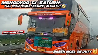 GABOLEH UWEEE UWEE🤫!!!!! Keseruan mengoyod Bus Tunggal Jaya "Saturn" full ngebasuri sepanjang jalan🔥