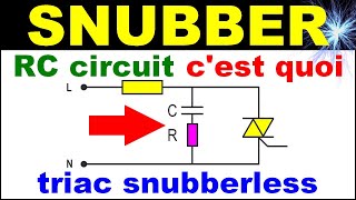 rc circuit snubber protection triac diac électronic triac snubberless electronic #snubber #triac