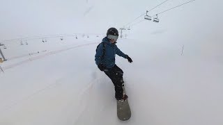 LA PLAGNE JANUARY 2023 - A snow powder day - SNOWBOARDING TRIP | Insta360 X3 | GoPro Hero 8