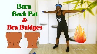 Power Workout To Burn Back Fat & Bra Buldges-With Weights