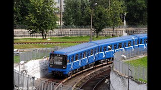 Минск. Поездка на вагоне Метро 81-714.5 (ЛВЗ/ВМ), борт.№ 11302,марш.10,ТЧ-1