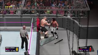 WWE 2K18 Extreme Moments with Bottom Steel Steps Gitch