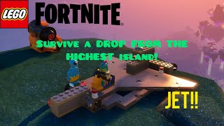 I dropped this Plane from the HIGHEST Island | INDESTRUCTIBLE?! | LEGO Fortnite Jet Drop + TIPS 18+