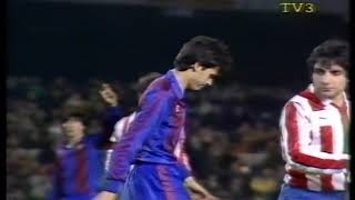 1985-86 Liga.- FC Barcelona Vs. Atlético  Madrid