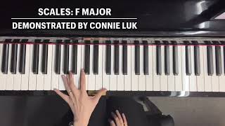 Scales: F major