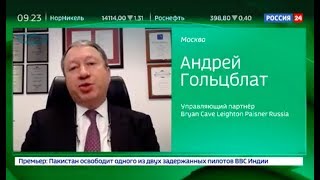 Андрей Гольцблат в эфире "Россия 24" - Новый этап амнистии капиталов