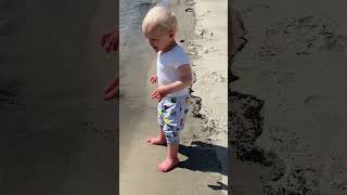 First time at the beach