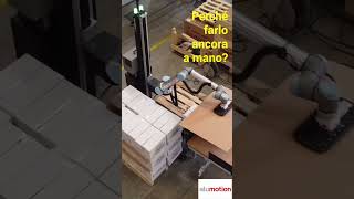 #robot  pallettizzatore per fine linea della produzione di #caffè , #automazione  di Corsino Corsini